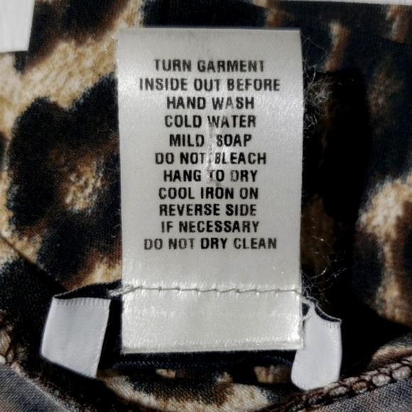 Vintage Caché Embellished Leopard Cheetah Animal Print Blouse Size Small - Picture 7 of 7